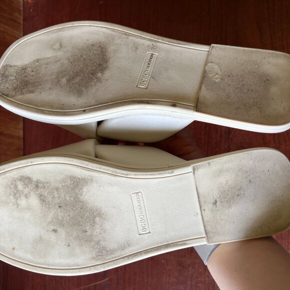 White Slide Sandals by BCBGeneration Size 9 Womens - Picture 5 of 6